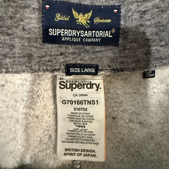 Superdry Sweatpants. Size Large. - Picture 6 of 10